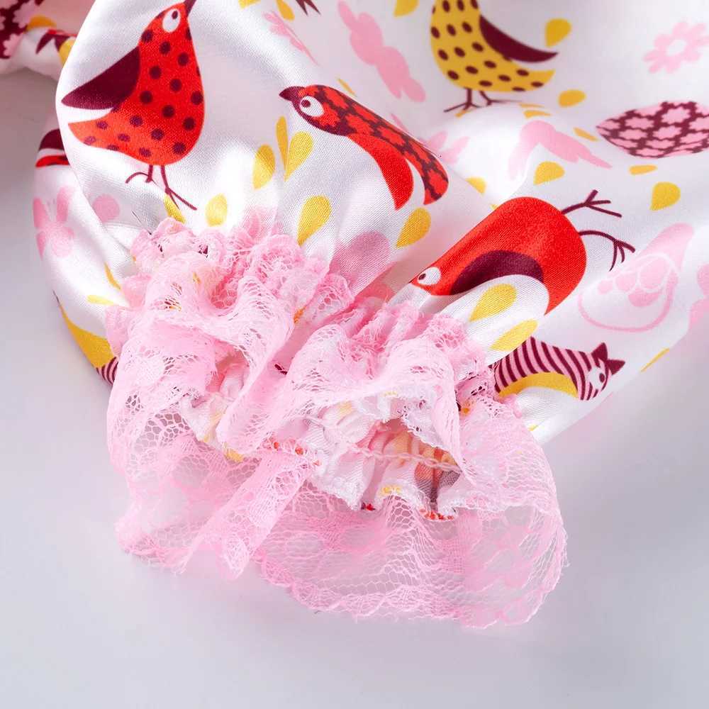 New Girls Summer Backless Romper Baby Lace-up Bloomer Jumpsuit Infant Easter Print Polyester Newborn Photography Props Z250712
