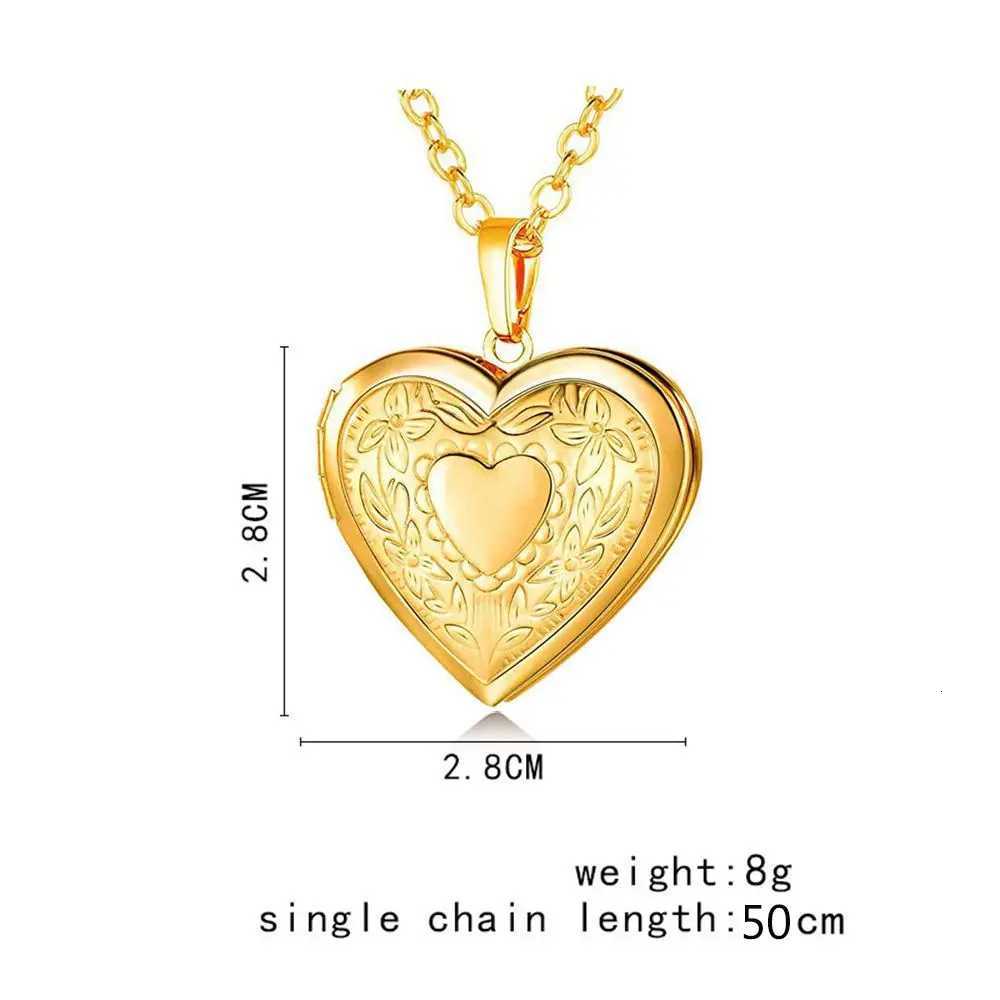 Love Secret Mage Locket Necklace Pendant DIY Photo Picture Locket Vintage Gift For Lovers Couple Custom Mage W250712