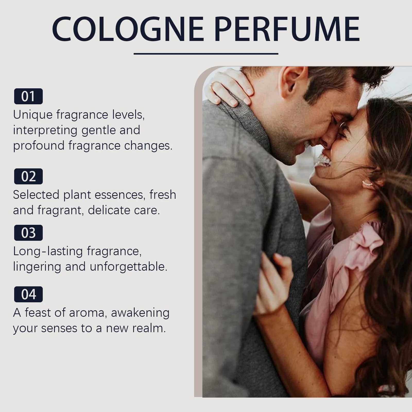 Roxelis 50ml Cologne Men Perfume Light Fragrance Fresh Charm Release Valentines Day Flirting Pheromone Romantic Dating Perfume W250712