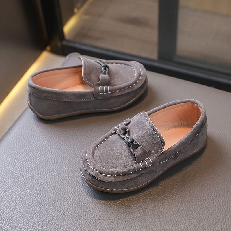 Children Loafers Shoes Boys Girls Casual Shoes Soft Comfortable Kids Suede Loafers Toddler Flats Casual Boat Shoes Size US6c-US2y 000186