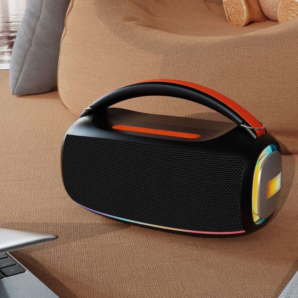 Designer Famous Brand New Private Model W High Power Bluetooth Portable Handheld RGB Color Light Outdoor Subwoofer Speaker