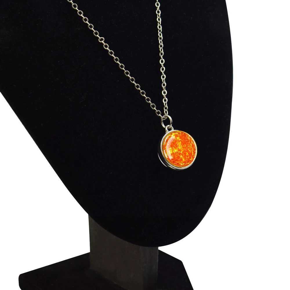 Solar Syst Universe Space Moon Sun Earth Planet Necklaces Two-sided Ball Pendant Neba Necklace Wen Men Jewelry Gift W250712