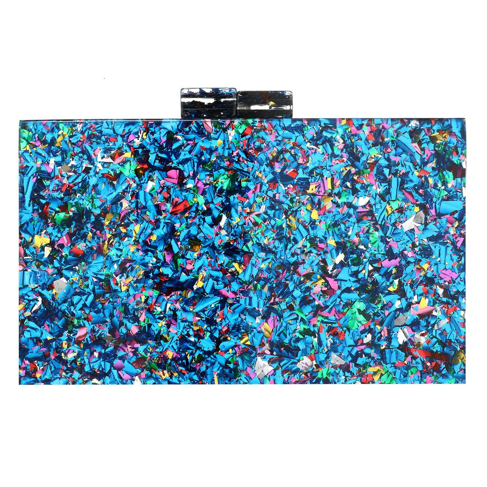 Women Acrylic Box Clutch Evening Bags Wedding Dinner Dress Purses Chic Party Shoulder Crossbody Bags Ladies Chain Handbag 250708