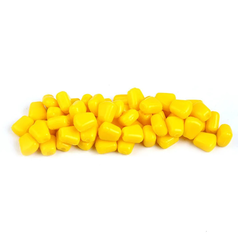 50pcs100pc Silicone Corn Smell Soft Bait Floating Water Carp Fishing Lures of Artificial Rubber Baits 250708