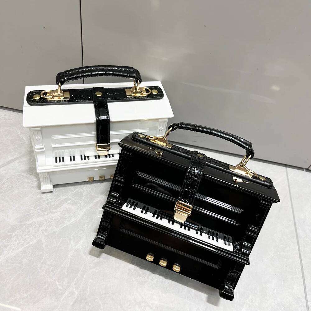 purses and handbags Designer crossbody shoulder For Women piano shape handmade bags Purse Messenger Bag banquet bag