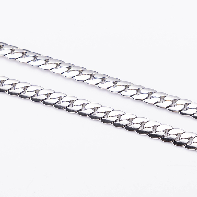 Luxury Jewelry Designer Jewelry European And American Stainless Steel Titanium Steel NK Chain Hip Hop Trendy Big Gold Chain Decorative Semi-finished C