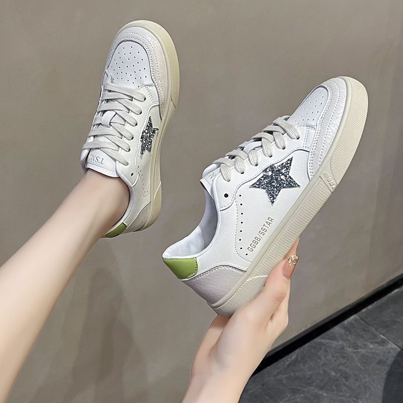 Soft sole small white shoes women's new autumn leisure students plate shoes flat all match moral training shoes