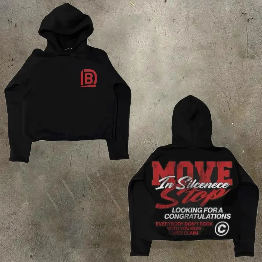 Hip Hop Gothic Hoodie American Y2K Harajuku Cartoon Print Loose Plus Size Sweater Men and Women Top 250704
