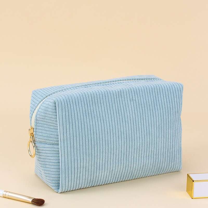 New Corduroy Large Capacity Travel Portable Makeup Toiletry Bag Storage Pouch Yiwu Luggage