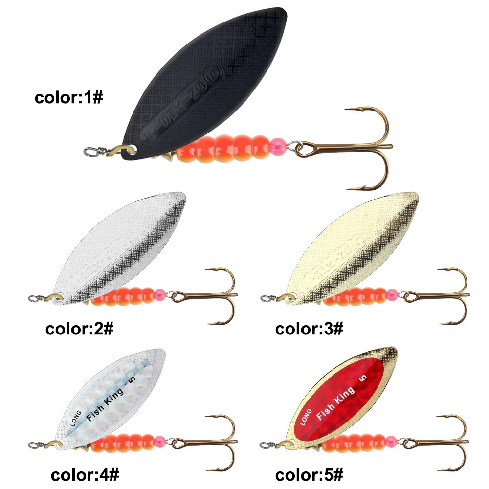 FISH KING Spinner Lure Bait 45g70g125g174g271g Spoon Lures pike Metal Fishing Bass Hard With Hooks 250708