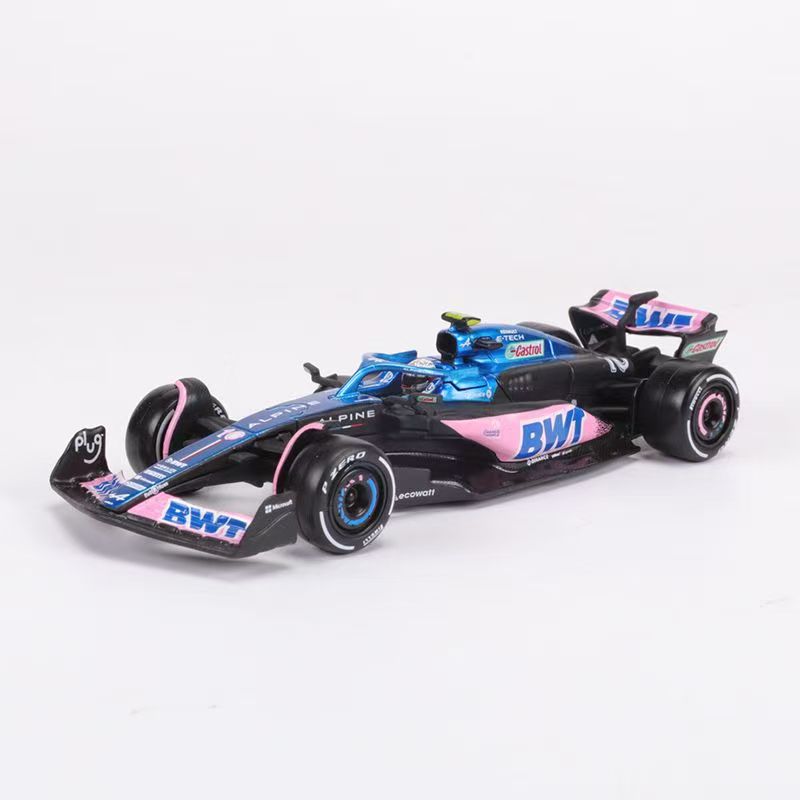 Free shipping Diecast Model Bburago 1 43 2023 Alpine Team A523 10 Pierre Gasly 31 Esteban Ocon Forla One Alloy Super Toy Die cast car model