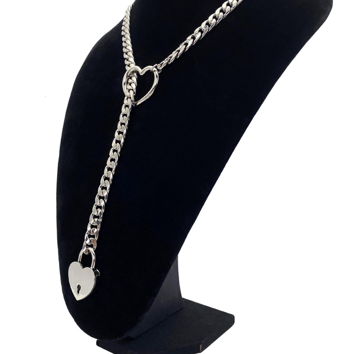 Luxury Jewelry Designer Jewelry Brass Real Gold Plated European And American Cross-border Hot Selling Necklace Fashion Heart-shaped Ring Punk Personal