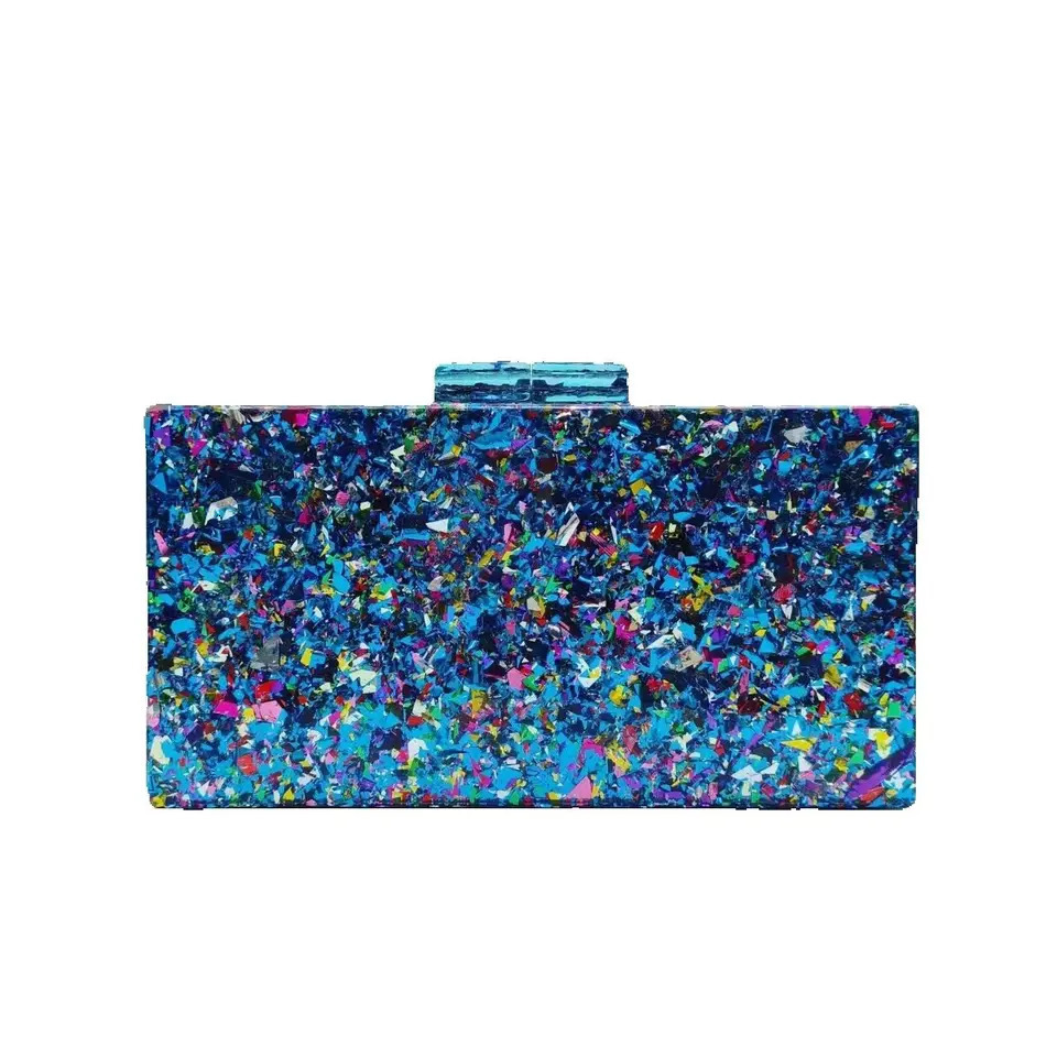 Women Acrylic Box Clutch Evening Bags Wedding Dinner Dress Purses Chic Party Shoulder Crossbody Bags Ladies Chain Handbag 250708