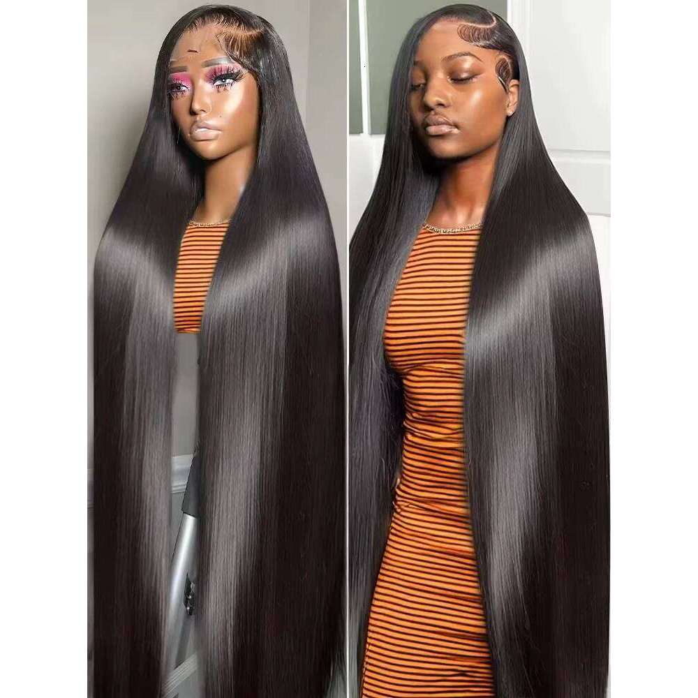 Crown HD 200% Bone Straight 13x4 Front wigs Pre Plucked 360 Full Lace 5x5 Glueless Human Hair Wig Women