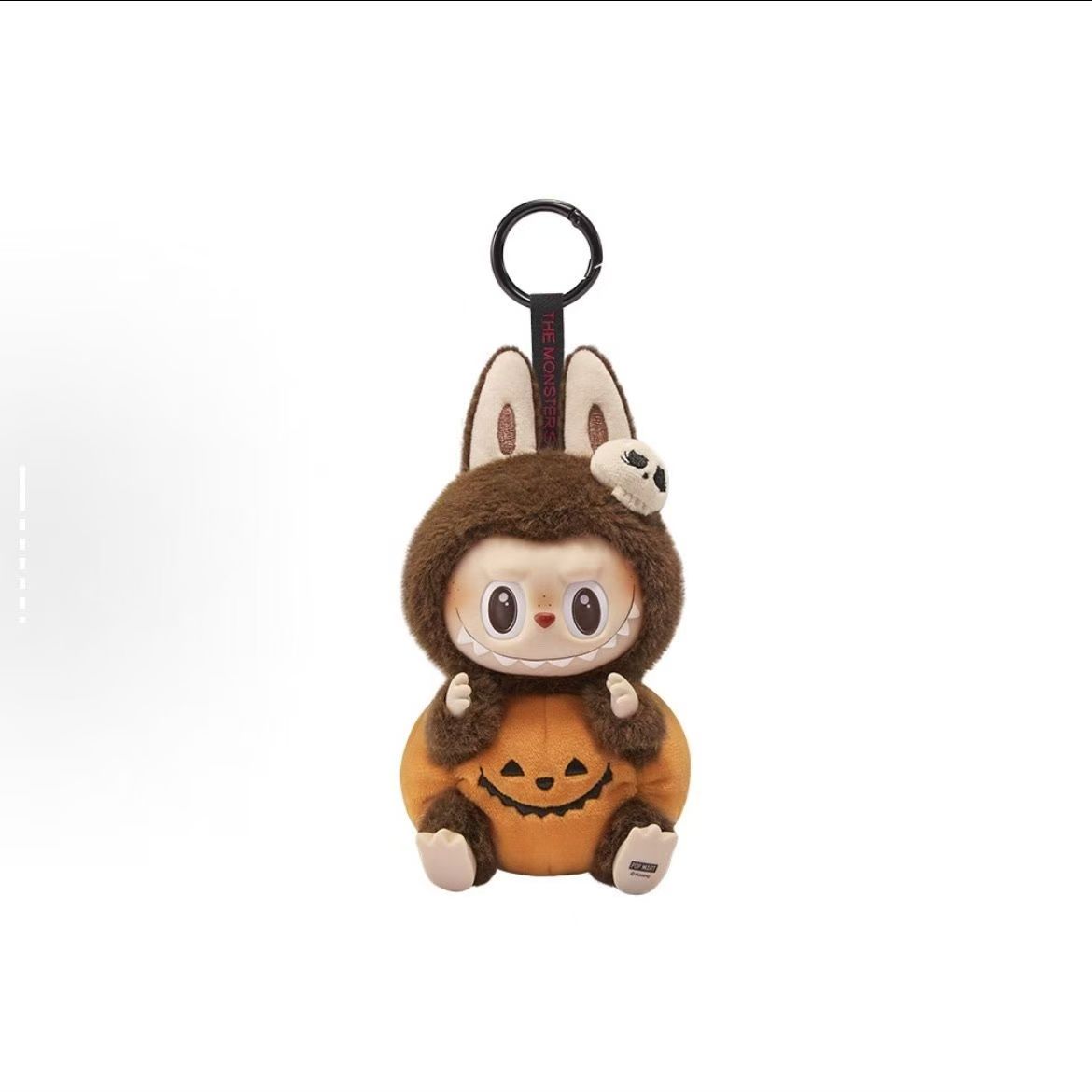 Labubu Toys Bag Pendant Halloween Vinyl Sitting Pumpkin Carnival Plush Keychain Cute Peripheral Kids Gifts Replica Z250208 Free shipping