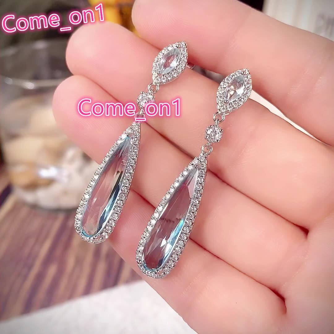 New Simple and Fashionable Tassel Design Water Drop Earrings Womens Long Small Earrings
