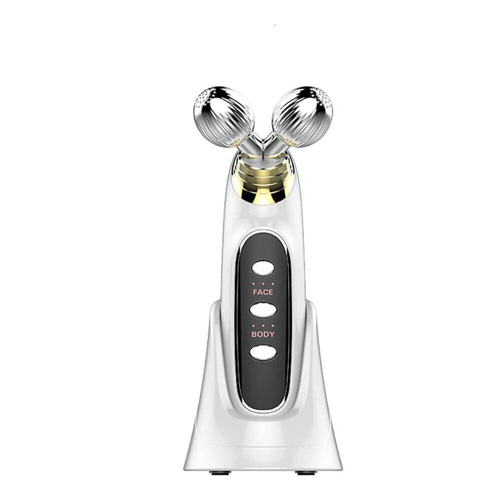 Portable EMS Double Roller Face RF Radio Frequency Hine Tightens And Enhances Massage Facial Beauty Device