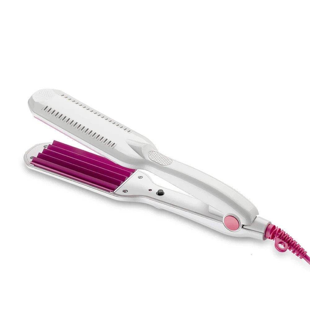 Professional Hair Crimper Curler Dry Wet Use Corrugated Irons Ceramic Curling Iron with Temperature Control Waving Tool 250712