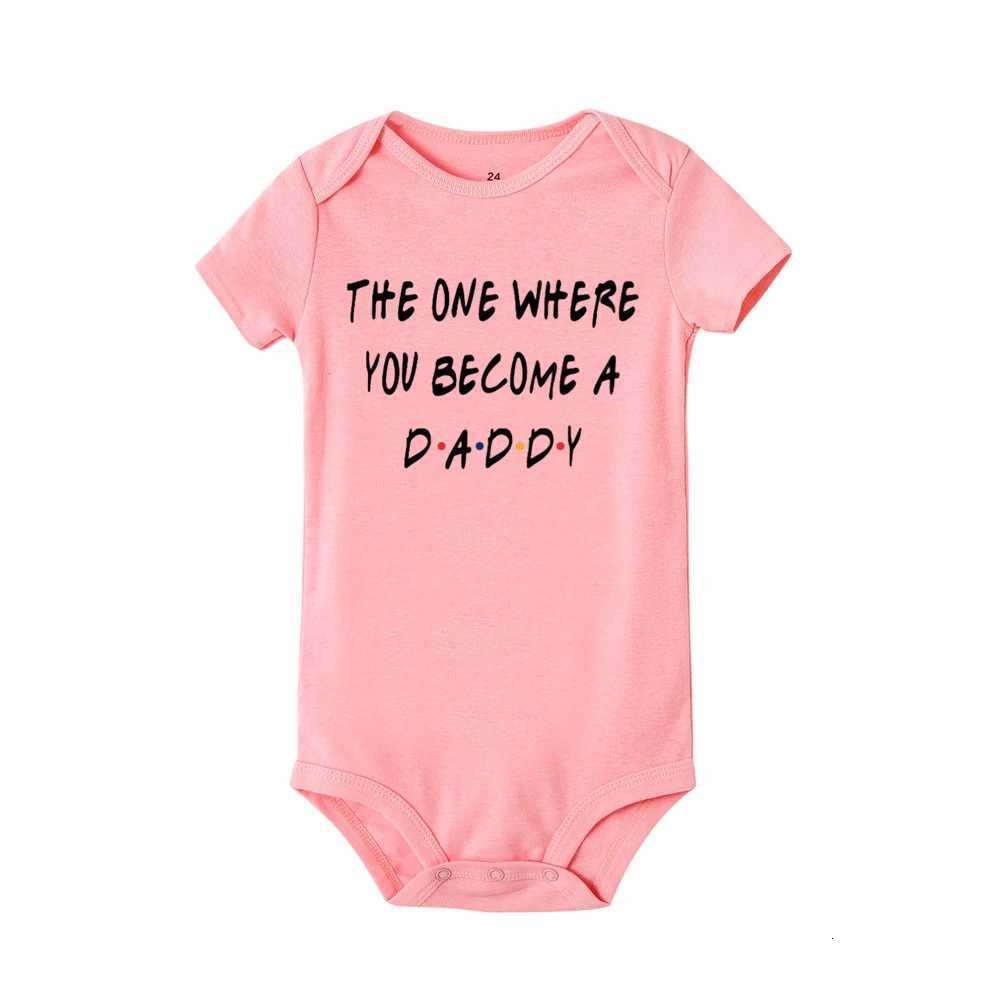 Pregnancy Announcement Friends Newborn Bodysuit Baby Infant Toddler Jumpsuit We Become Parents Baby Clothes Gifts for New Parent Z250712