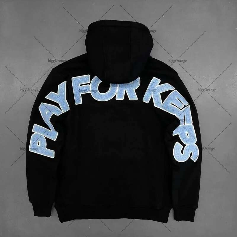 American Retro Letter Embroidered Hoodie Men Trendy Hip-hop Casual Streetwear Women High Street Haruku Oversized Sweatshirt
