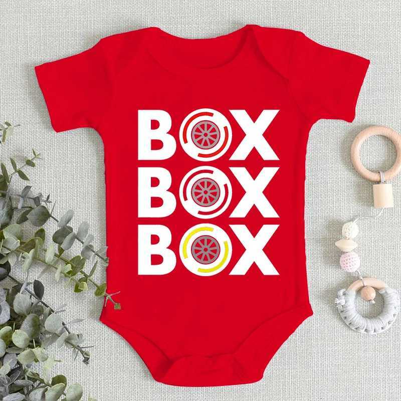 Box F1 Tire Compound Design Newborn Bodysuit Short Sleeve Jumpsuit Boy Girl Baby Clothes Soft Cotton Infant Romper Z250712