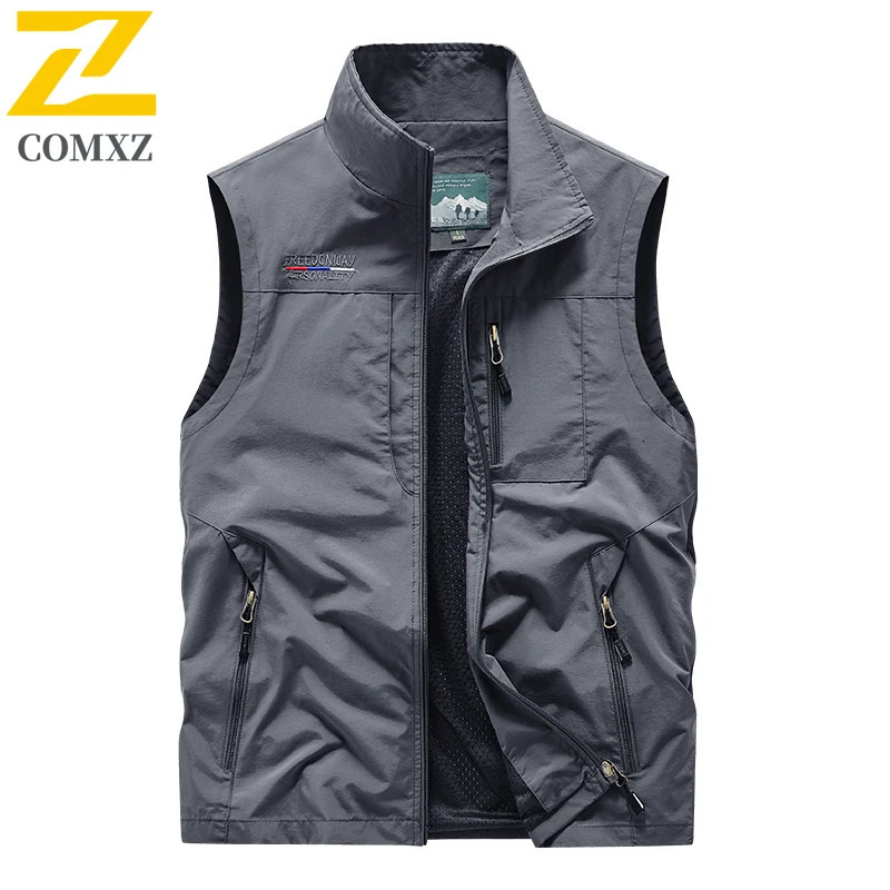 2025 Summer Mens Sleeveless Jacket Lightweight Comfortable Lined Mesh n Breathable Top Plus Size Work Coat 6XL 7XL 250707