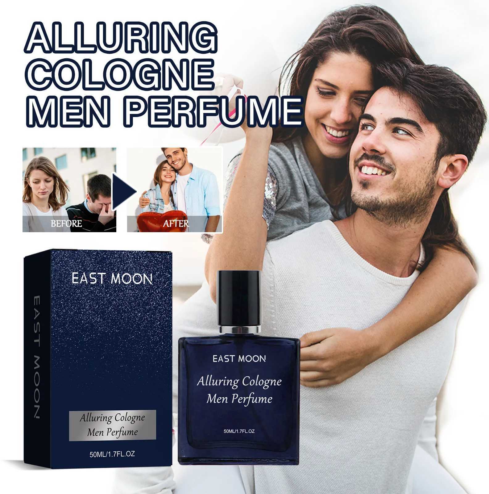 East Moon 50ml Men Cologne Perfume Lasting Charming Gentleman Body Fresh Fragrance Dating Atmosphere Flirting Pheromone Perfume W250714