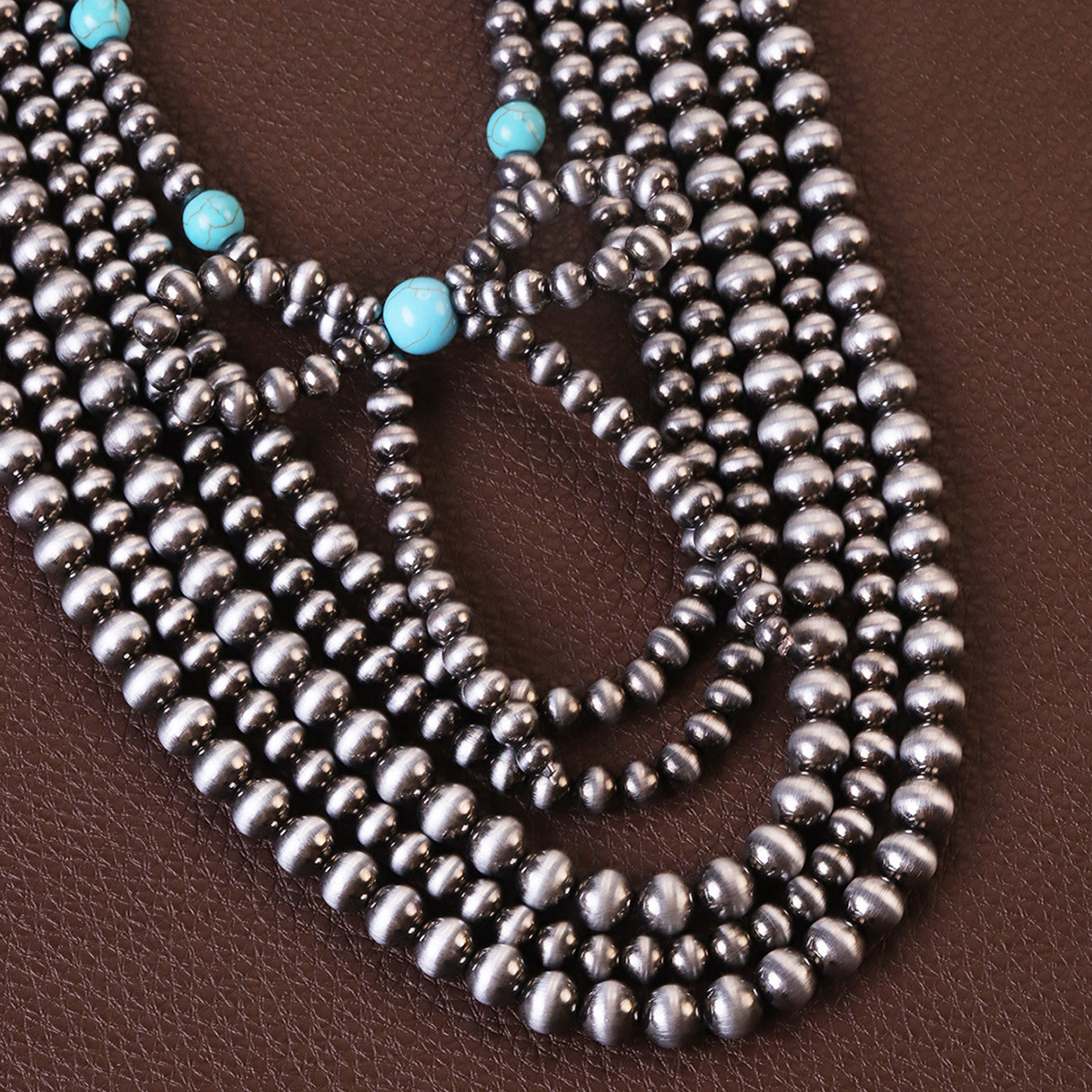 Luxury Jewelry Designer Jewelry Fashion Retro Western Cowboy Round Bead Chain DIY Necklace Multi-specification Pendant CCB Beaded Butterfly Sweater Ne