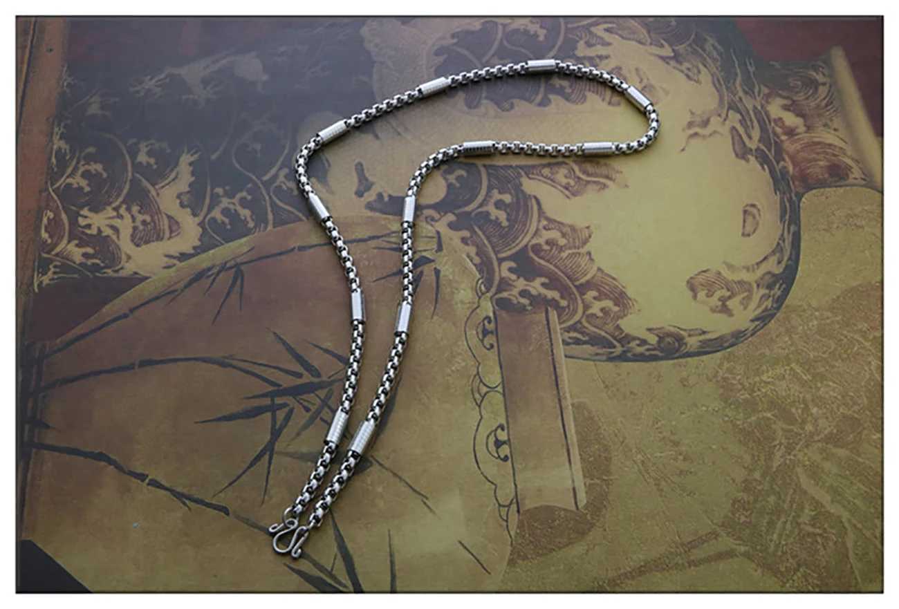 New Stainss Steel Men And Wen Necklace Square Pearl l Pendant Buddha Chain Jewelry Gift Hot Sa W250712