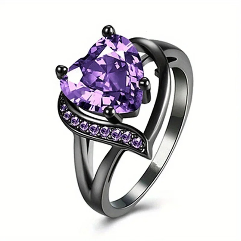 Sweet romantic love heart ring for women men dragon pattern stainless steel couple jewelry wholesale 250704