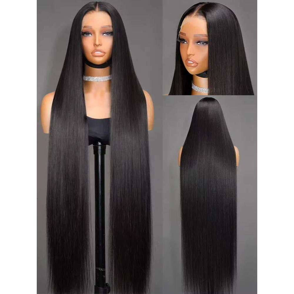 Crown HD 200% Bone Straight 13x4 Front wigs Pre Plucked 360 Full Lace 5x5 Glueless Human Hair Wig Women