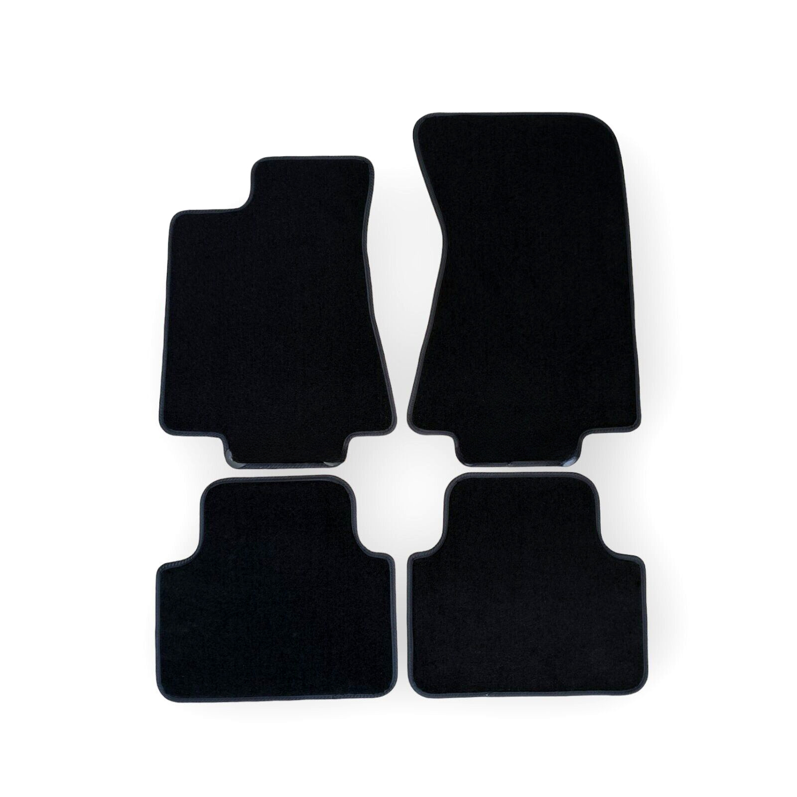 Velour Car Floor Mats For Jaguar XJ Waterproof Black Carpet Rugs Auto Liners New