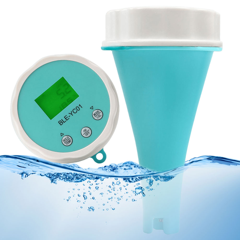6 in 1 Smart Floating Swimming Pool Water Analyzer BT Water Quality Tester PH CL TDS EC ORP TEMP Tester for Swimming Pool