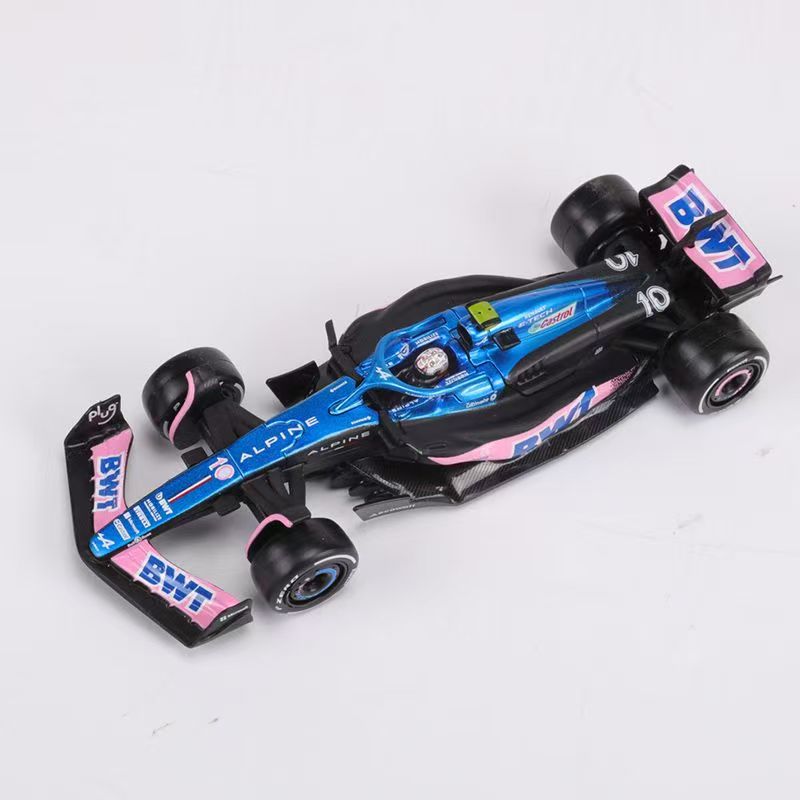 Free shipping Diecast Model Bburago 1 43 2023 Alpine Team A523 10 Pierre Gasly 31 Esteban Ocon Forla One Alloy Super Toy Die cast car model