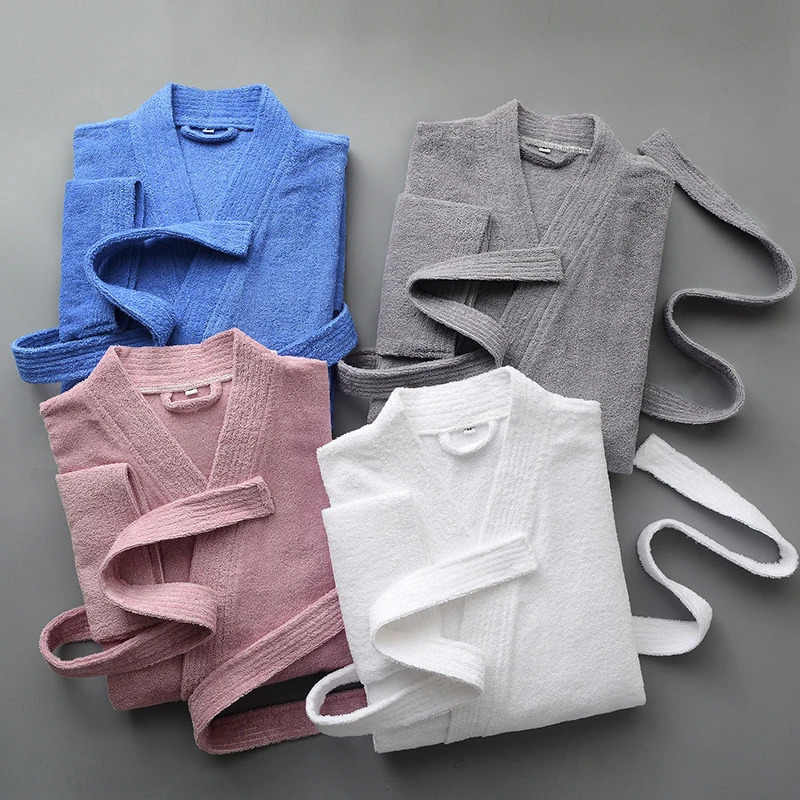 Mens Robe Winter Cotton Thick Warm Long Bathrobe Soft Towel Fleece Kimono Bath Robe Dressing Gown Bridesmaid Robes 250710