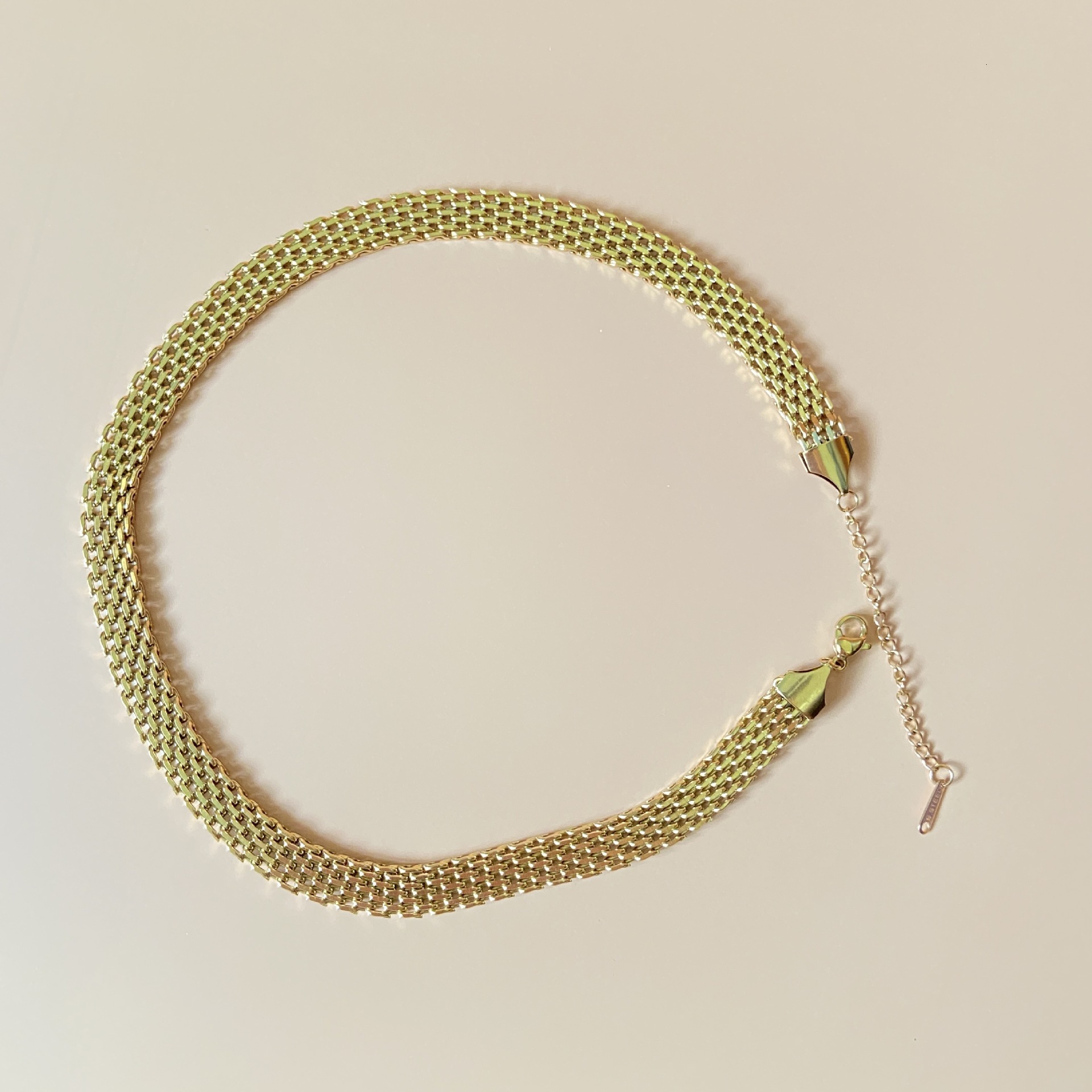 Luxury Jewelry Designer Jewelry Fashion Jewelry Thick Tennis Braided Vintage Fashion Necklace Titanium Steel Chain 18k Gold Plated Unique Wide Deforme