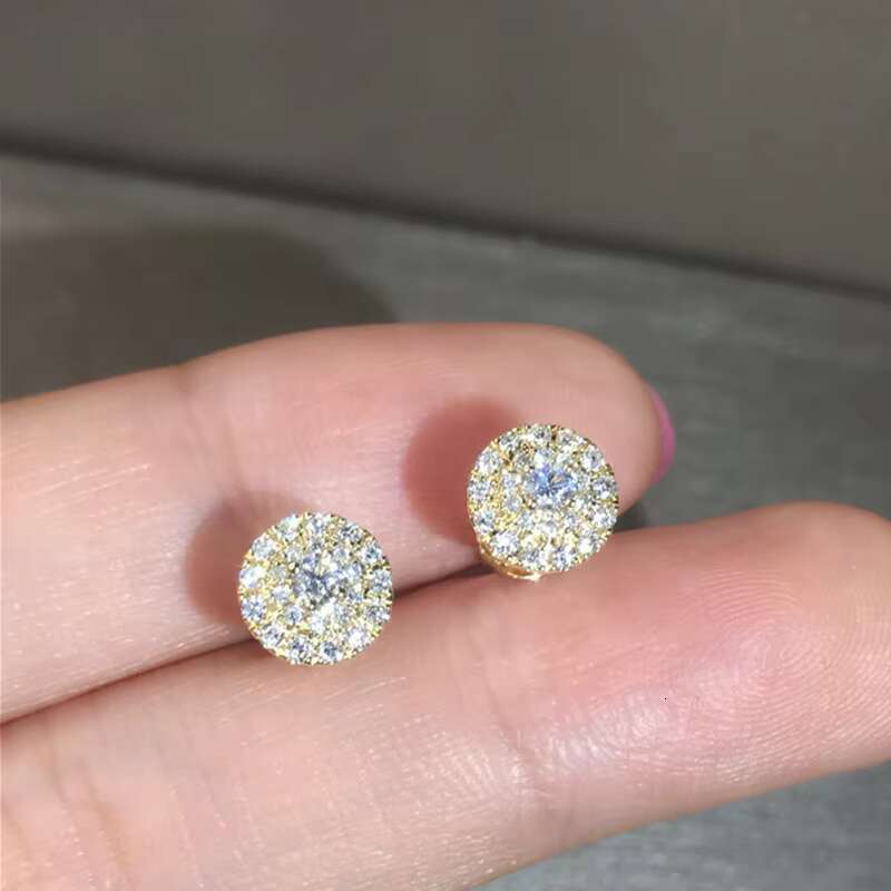 Wholesale Fashion Cubic Zirconia Silver/Gold/Rose Gold Plated Earrings for Women Wedding Classic Jewelry CZ Stud Earrings