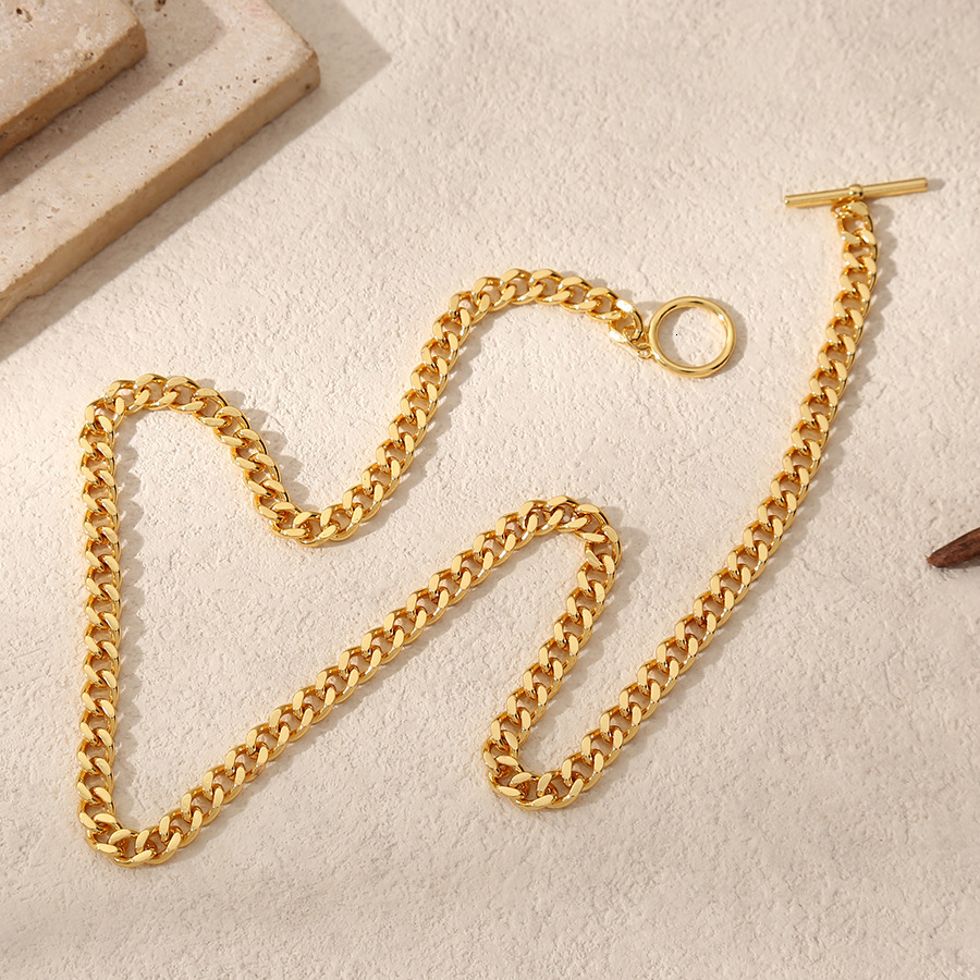 Luxury Jewelry Designer Jewelry Versatile Trendy Fashion European And American INS Style Jewelry 18K Gold Plated Unique Niche Design Bare Chain Titani