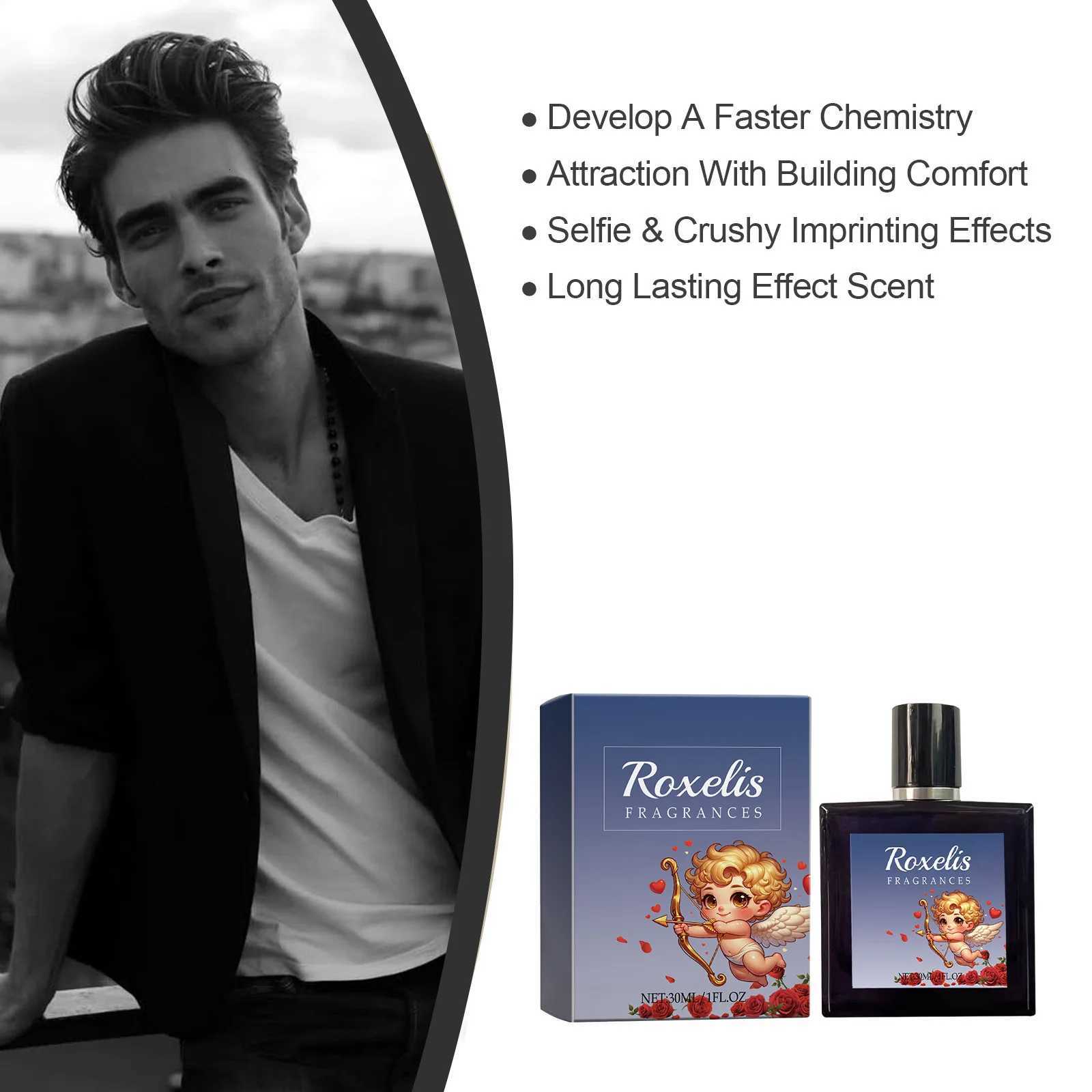Roxelis 30ml Cupid Cologne Perfume Men Body Refreshing Relaxing Pheromone Flirting Long Lasting Fragrance Dating Gentleman Scent Z250809