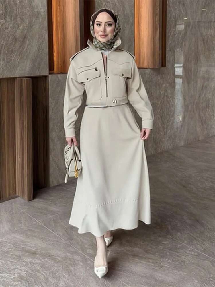 2025 Autumn Long Sleeve Bomber Jacket For Women Elegant Lapel Zipper Short Coats Office Lady Chic Street Casual Cropped Outwear