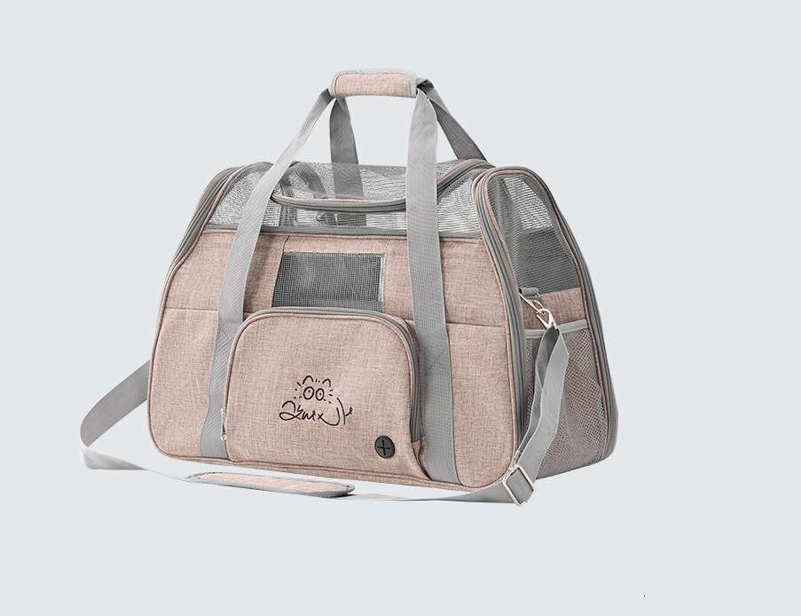 Car Carrier Breathable Large Capacity Two Cats Outdoor Portable Pet Dog Bag Neutering Cage Cat Bed