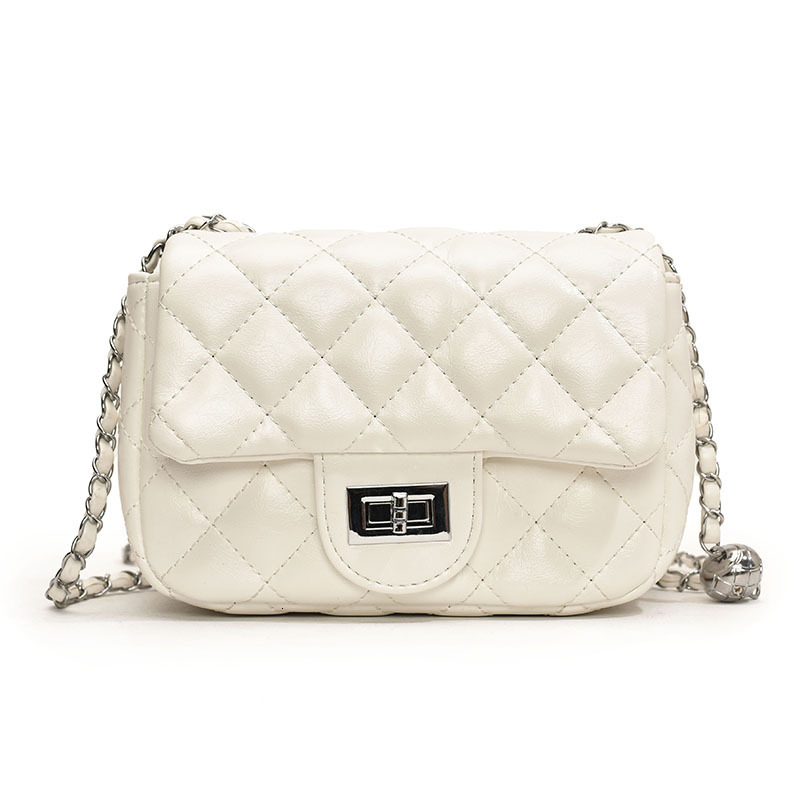 Luxury Brand Designer Bag Single Shoulder Bag Quilted Chain Solid Color Korean Style Crossbody Bag Fashion Style Simple Texture Commuting Versatile Sm