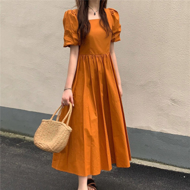 2025 Summer New Women's Skirt Summer New Design Open Back High Waist Square Neck French Style Fashion Dress New Luxury Designer Women's Skir