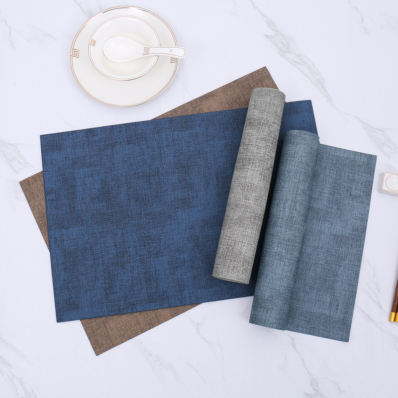 Placemat Washable Tablecloth Teacup Fabric Dining Table Mat Anti-scalding Insulation Mat Advanced Western Food Mat Coaster Customization