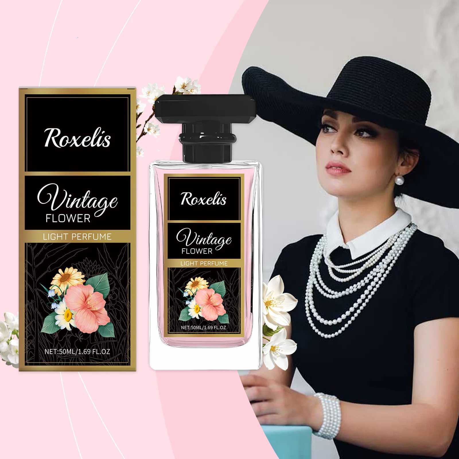 50ml Roxelis Charming Fragrance Perfume Lasting Floral Scent Pheromone Dating Flirt Deodorant Elegant Lady Floral Aroma Perfume W250714
