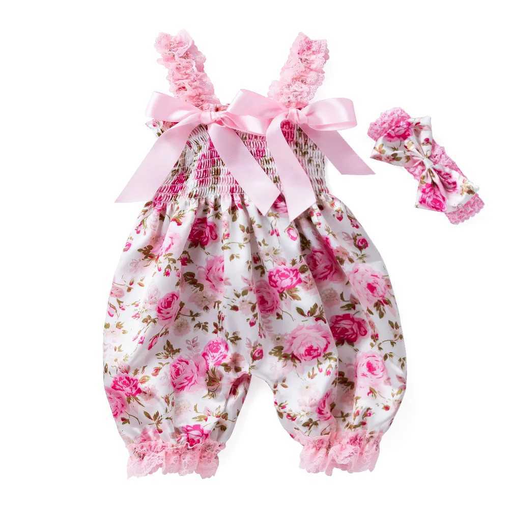 New Girls Summer Backless Romper Baby Lace-up Bloomer Jumpsuit Infant Easter Print Polyester Newborn Photography Props Z250712