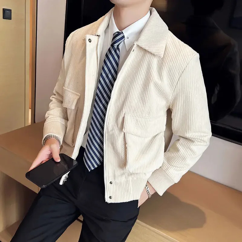 Mens Jackets High Quality Corduroy Male Coats Winter Sales Of Sale Joker Korean Reviews Many Clothing Fashion In 250708