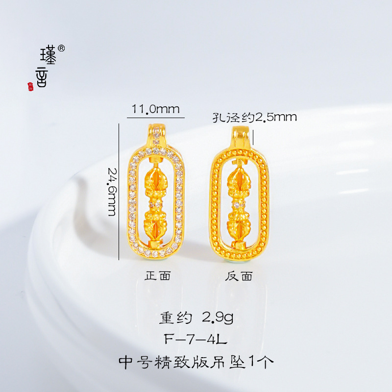 Luxury Jewelry Designer Jewelry Jinyan Wei Xue Same Style Copper K Gold Plated Necklace Pixiu Vajra Inlaid Diamond Pendant Layered Light Luxury Clavic
