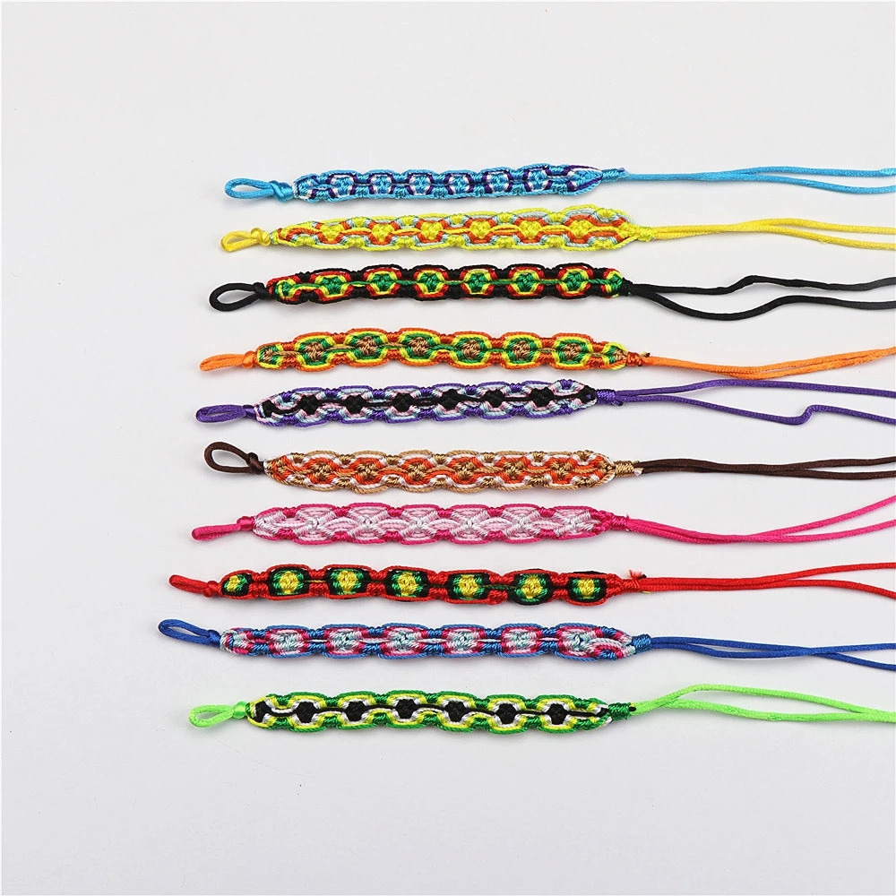 30pcs/lots Multicolor Handmade Braided Cotton Rope Bracelets For Men Women Adjustable Bangles Jewelry 20 Style Free Choose 250712
