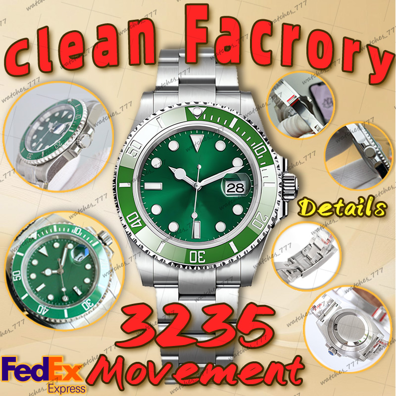 Mens Watch Designer Watches Men Top Super Quality Clean Factory 41MM Cal.3235 Automatic Mechanical Watch 904L Stainless Steel Sapphire Waterproof 100M Send Fedex